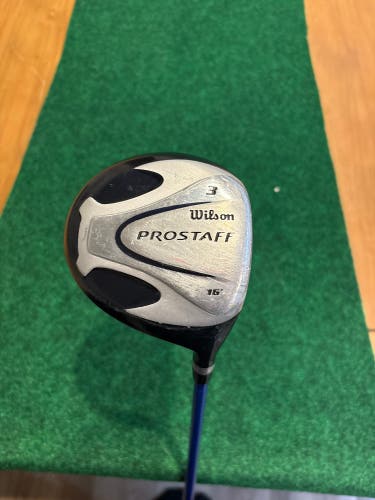 Golf Wood: Men's Wilson Right Handed Fairway Wood 3 Wood (Used)