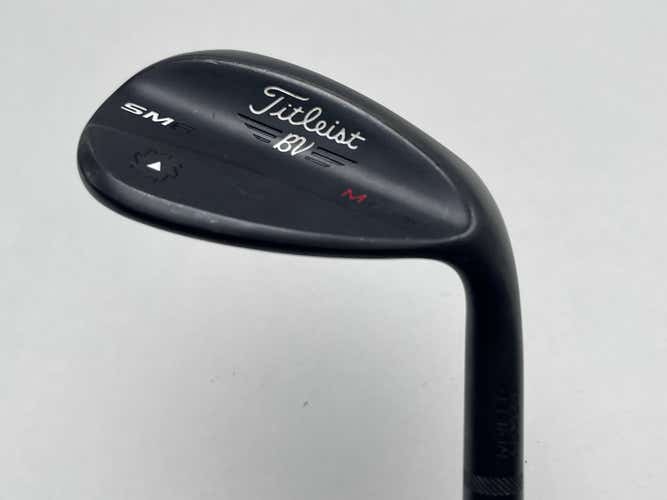 Titleist Vokey SM6 Jet Black Wedge 58* 8 Bounce M-Grind Wedge Steel Mens RH