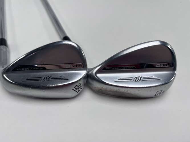 Titleist Vokey SM10 Tour Chrome Wedge Set 56* 12 60* 14 Vokey Wedge Steel RH