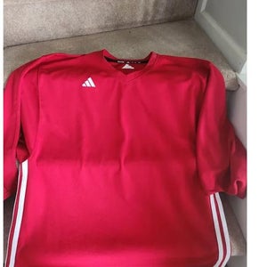 Red Goalie Cut Men's Adidas Jersey