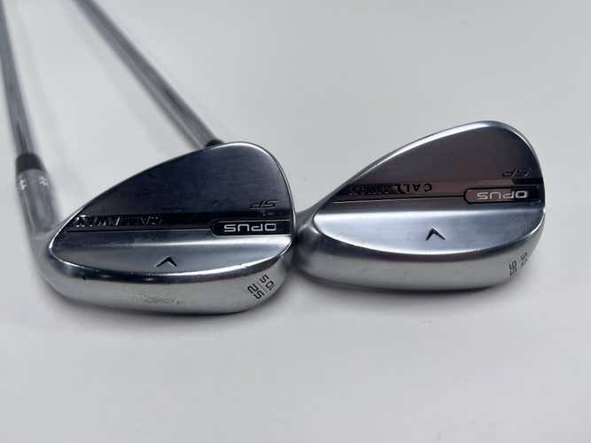 Callaway Opus SP Brushed Chrome Wedge Set 52* 10 56* 10 S400 Stiff Steel Mens RH