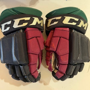 CCM HGCL Crazy Light Pro Stock Hockey Gloves Coyotes 14” (Used) 5482
