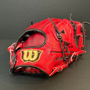 Rare Custom Wilson Staff D6 model RH Infield Baseball Glove 11.5" (Used)