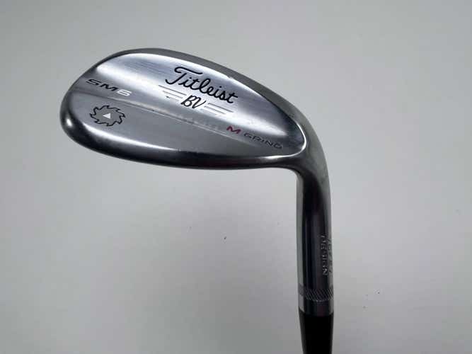 Titleist Vokey SM6 Tour Chrome Wedge 60* 8 Bounce M-Grind Wedge Steel Mens RH