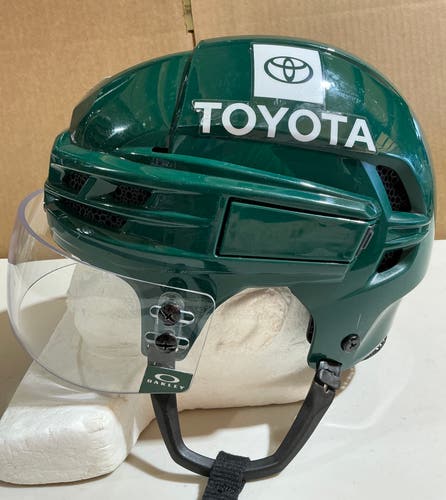 CCM Super Tacks X Custom Pro Stock Hockey Helmet Visor Combo Medium Forest Green WILD (Used) 13697