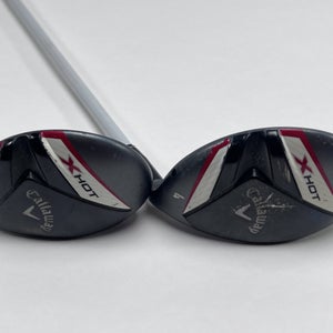 Callaway X Hot 19 3 & 4 Hybrid Set 19* 22* 65g Regular Graphite Mens RH
