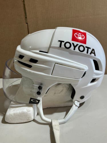 CCM Super Tacks X Pro Stock Hockey Helmet Visor Combo Medium White WILD (Used) 72586