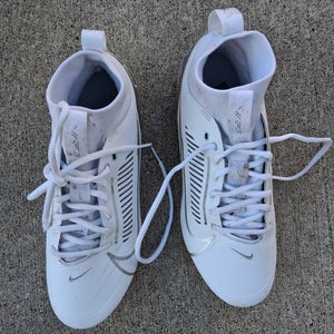 White Men's Size M 9.5 (W 10.5) Adult Nike Vapor + 2 other cleats (Used)