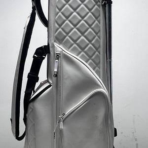 G Fore Vessel Lightweight Stand Bag White 4-Way Divide Single Strap Golf Bag