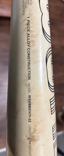 2022 Warstic Bonesaber Alloy USABat Certified Bat (-11) 16 oz 27" (Used)