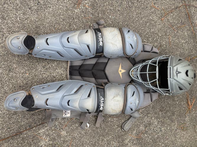 PICK UP ONLY Silver All Star System 7 Axis Catcher's Set (Used) WITH BAG!