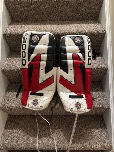 24" Sher-Wood GP 7000 Goalie Leg Pads (Used)