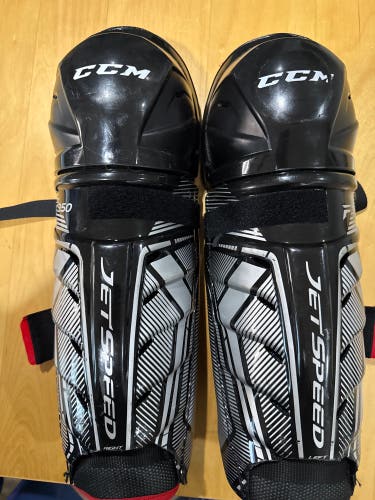 Senior CCM JetSpeed FT350 14" Shin Pads (Used)