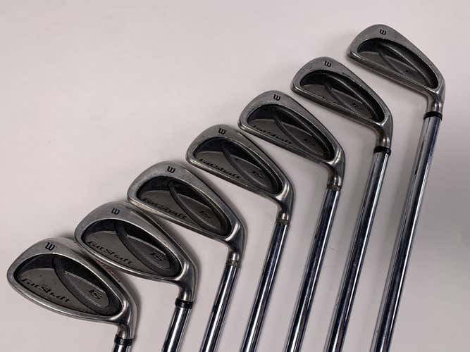 Wilson Fatshaft Iron Set 3-9 FatShaft Stiff Steel Mens RH