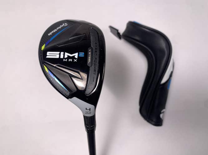 TaylorMade SIM2 MAX Rescue 4 Hybrid 22* Fujikura Ventus Blue HB 6R Regular RH HC