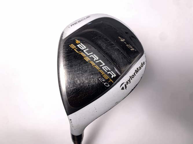 TaylorMade Burner Superfast 2.0 4 Hybrid 21* REAX 60g Stiff Graphite Mens LH