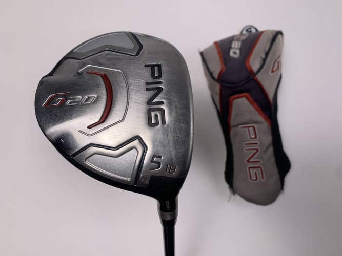 Ping G20 5 Fairway Wood 18* TFC169 Senior Graphite Mens RH HC Midsize Grip