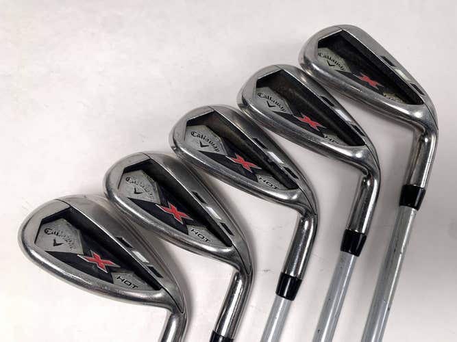 Callaway X Hot 19 Iron Set 8-PW+GW+SW 65g Senior Graphite Mens RH