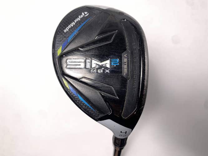 TaylorMade SIM2 MAX Rescue 4 Hybrid 22* Tensei Orange CK Series 90g Stiff  RH