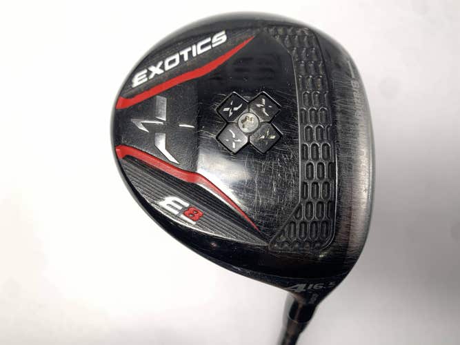 Tour Edge Exotics E8 4 Fairway Wood 16.5* Bassara 45g Regular Graphite Mens RH