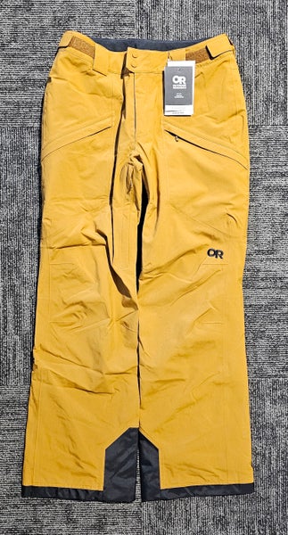 New Outdoor Research Snowcrew Snow Pants Men’s Large Brown Waterproof