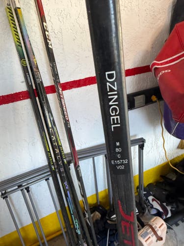 Senior CCM JetSpeed Left Hand Hockey Stick Toe Pattern 80 Flex Pro Stock (Used)