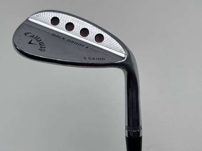 Callaway Mack Daddy 4 Chrome Wedge 56* 10 Bounce S-Grind S200 115g Steel Mens RH