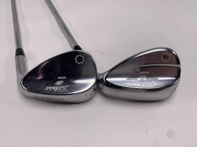 Titleist Vokey SM7 Tour Chrome Wedge Set 54* 14 | 60* 12 Wedge RH -3/4''