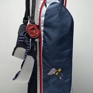 Callaway Par 3 Stand Bag Blue/White/Red 3-Way Divide Dual Strap Golf Bag