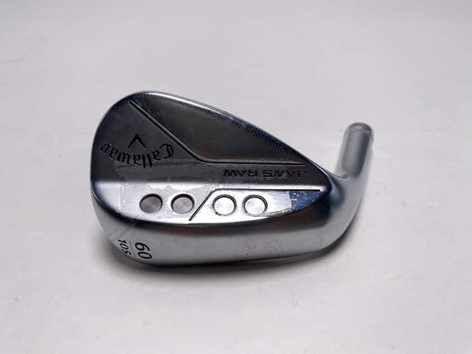 Callaway Jaws Raw Chrome Wedge W 60* 10 Bounce HEAD ONLY Mens LH