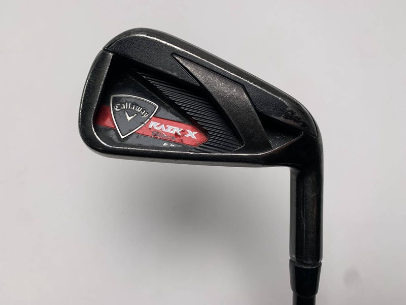 Callaway Razr X Black Single 6 Iron 75g Regular Graphite Mens RH