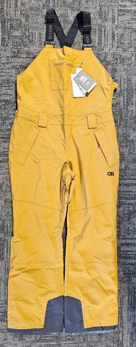 New Outdoor Research Snowcrew Bib Snow Pants Women’s Large Brown Waterproof