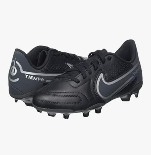 Nike Tiempo Legend 9 Club MG multi-ground soccer cleats black Junior boy's US1.5Y