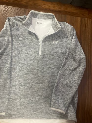 Gray Men's Large Under Armour Sweatshirt (New)
