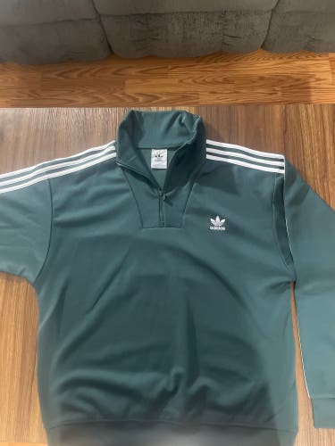 Green Men's Large Adidas Sweatshirt (New)