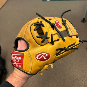 Pro Issue 217 Pattern Rawlings Heart of the Hide RH Baseball Glove 11.25" (Used)
