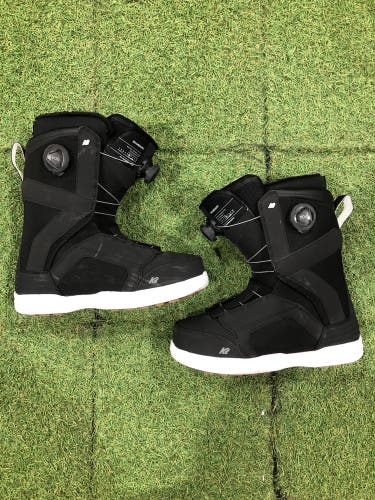 Men's Size M 9.0 (W 10.0) K2 Boundary Snowboard Boots Medium Flex (Used)