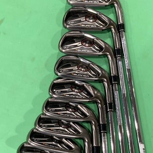 Used Men's TaylorMade Burner 2.0 Right Handed Iron Set | 4i-9i, PW, AW, SW | R Flex | N.S. Pro Shaft
