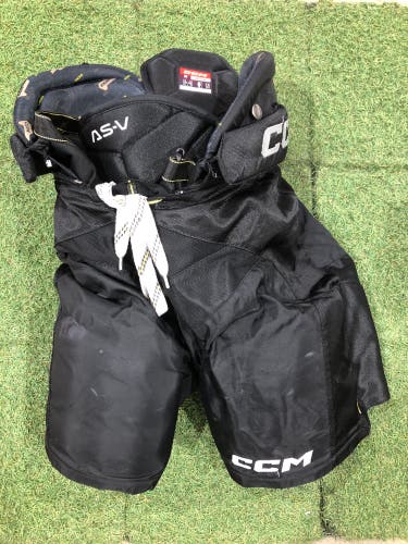 Black Senior Medium CCM Tacks AS-V Hockey Pants (Used)