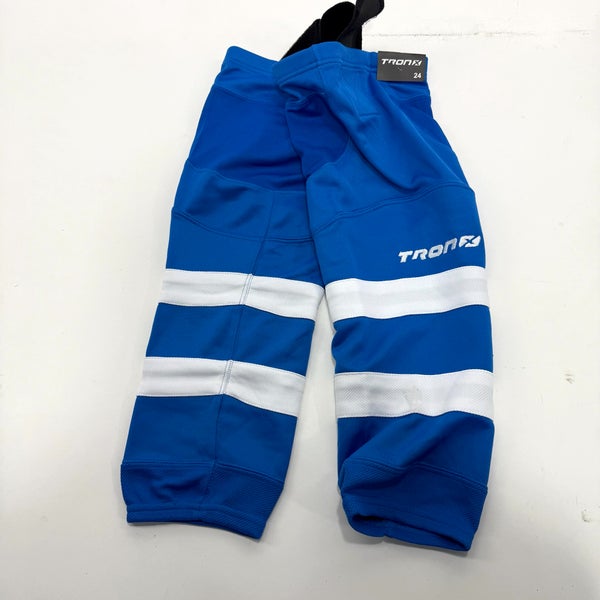 New Royal With White Stripe Tron Socks | 24"