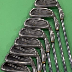 Used Men's King Cobra King II Oversize Right Handed Iron Set | 3i - 9i, PW | R Flex | Steel Shafts