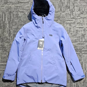 New Outdoor Research Snowcrew Jacket Women’s Medium Blue Waterproof Insulated