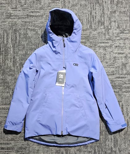 New Outdoor Research Snowcrew Jacket Women’s Large Blue Waterproof Insulated