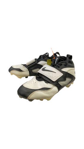 Used Nike PRIME Adult FB Cleats Black And White Senior 9 11859-S000029018