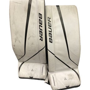 Used Bauer PRODIGY Goalie Leg Pads Junior White 24" 11859-S000029033