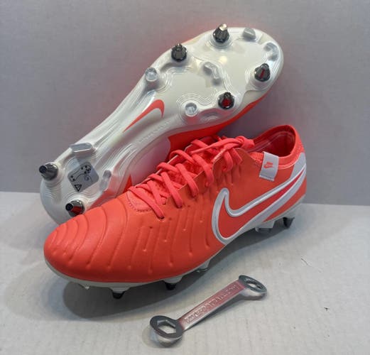 Nike Tiempo Legend 10 Elite Orange SG Pro Player HF4373-800 Mens Size 8