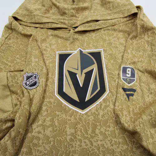 Jack Eichel 9 Player Issued Vegas Golden Knights Fanatics Authentic Pro Hoodie L