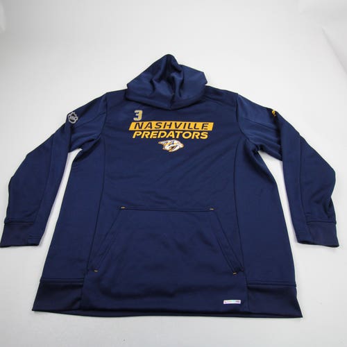 Jeremy Lauzon 3 Nashville Predators Fanatics Authentic Pro Hoodie Player XL