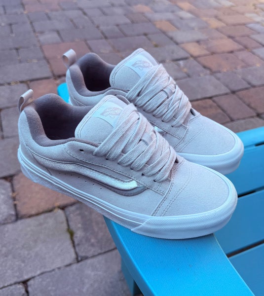 Vans Knu Skool Skate Shoes Metallic Silver Mens US 6.5 / Womens US 8 VN0009QCX1K