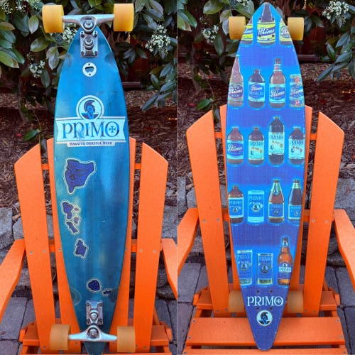 Santa Cruz Skateboards x Primo Hawaiian Beer Complete Longboard Skateboard 44”